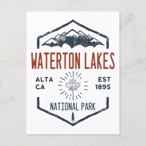 Waterton Lakes National Park Canada Vintage Postcard
