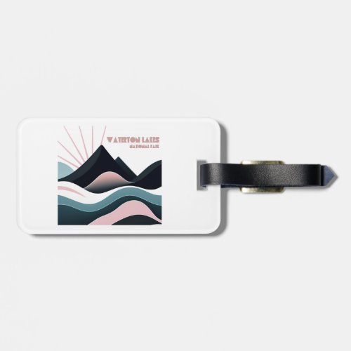 Waterton Lakes National Park Colored Hills Luggage Tag