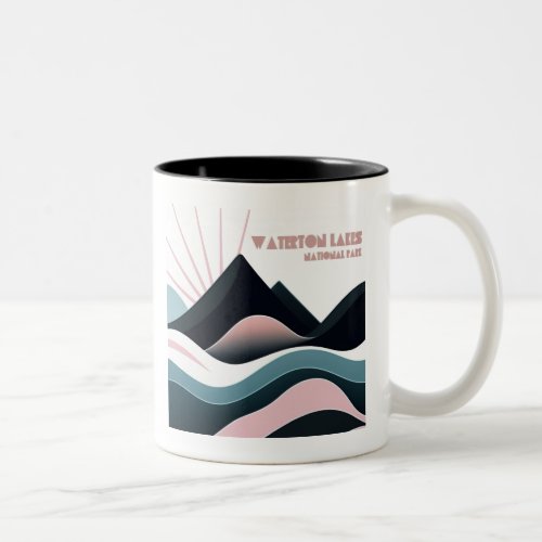 Waterton Lakes National Park Colored Hills Two_Tone Coffee Mug
