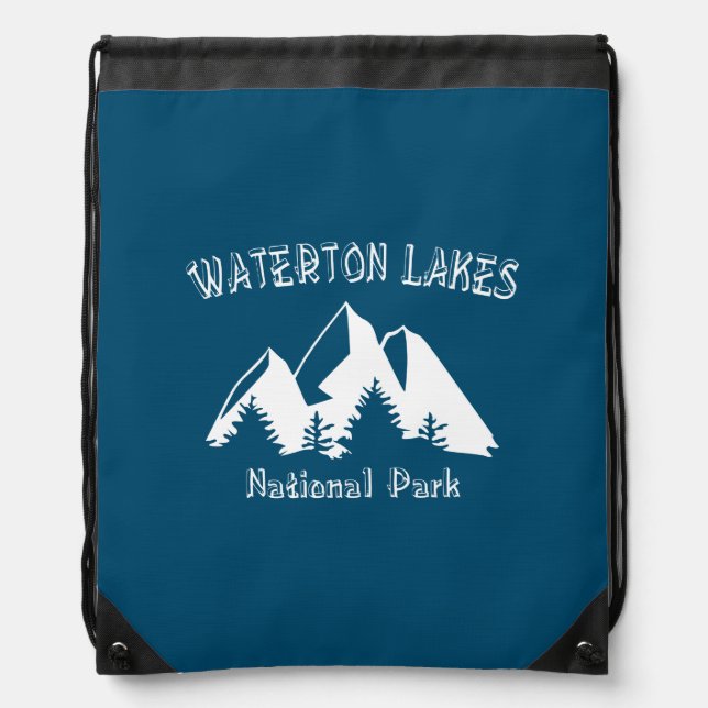 Waterton Lakes National Park Drawstring Bag (Front)