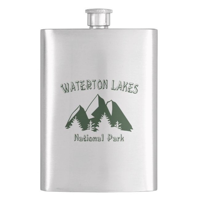 Waterton Lakes National Park Flask (Front)