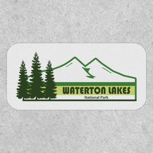 Waterton Lakes National Park Green Stripes Patch