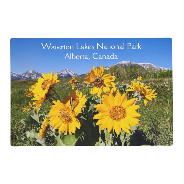 Waterton Lakes National Park Laminated Placemat (Front)