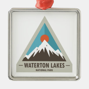 Waterton Lakes National Park Metal Ornament