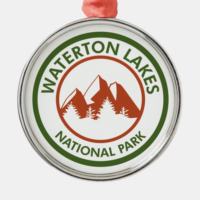 Waterton Lakes National Park Metal Ornament (Front)
