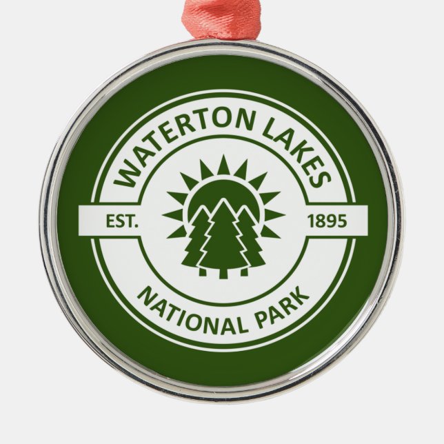 Waterton Lakes National Park Metal Ornament (Front)