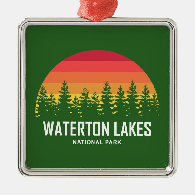 Waterton Lakes National Park Metal Ornament (Front)