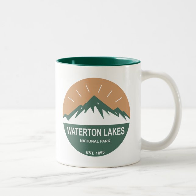 Waterton Lakes National Park Two-Tone Coffee Mug (Right)