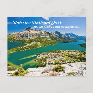 Waterton National Peace Park Postcard