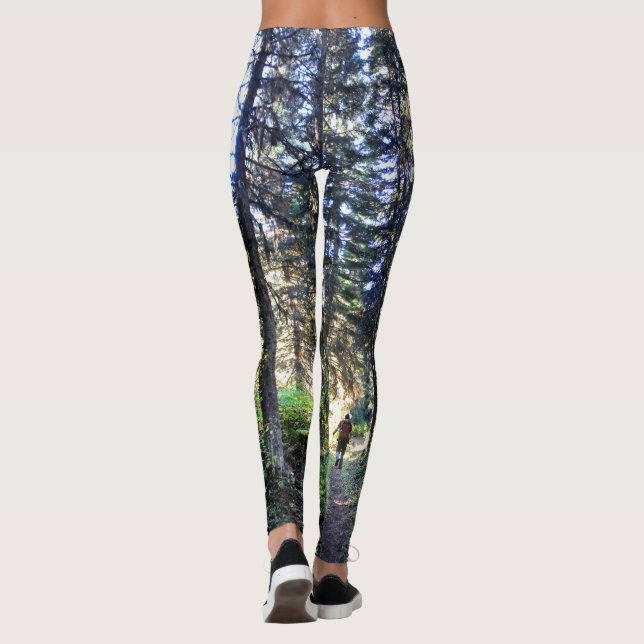Waterton Valley Trail - Glacier National Park Leggings (Back)