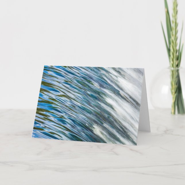 Watertown Dam flow, Charles River MA, Card (Front)