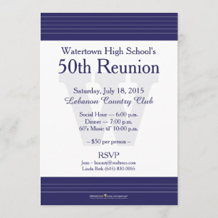Watertown High School Class Reunion Invitations