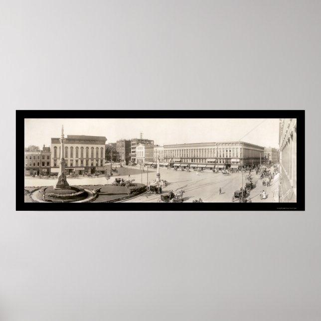 Watertown NY Square Photo 1909 Poster (Front)