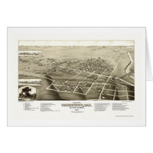 Watertown, SD Panoramic Map - 1883 Cards