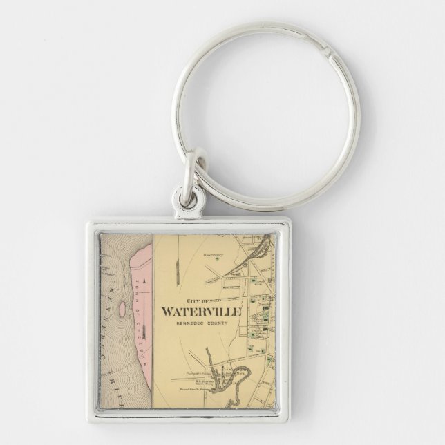 Waterville, Kennebec Co Keychain (Front)