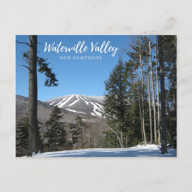Waterville Valley New Hampshire Ski Resort Postcard (Front)
