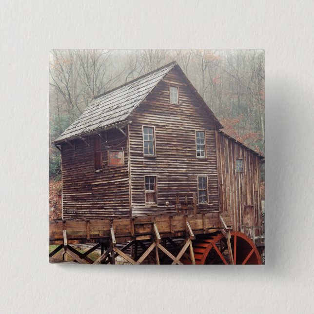 Waterwheel Pinback Button (Front)