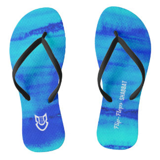 Watery Blues Flip-Flops Shabbat Flip Flops