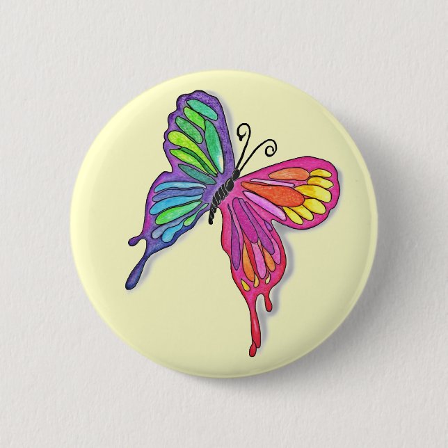 Watery  Butterfly Button (Front)
