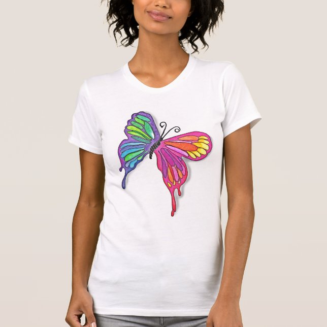 Watery  Butterfly T-Shirt (Front)
