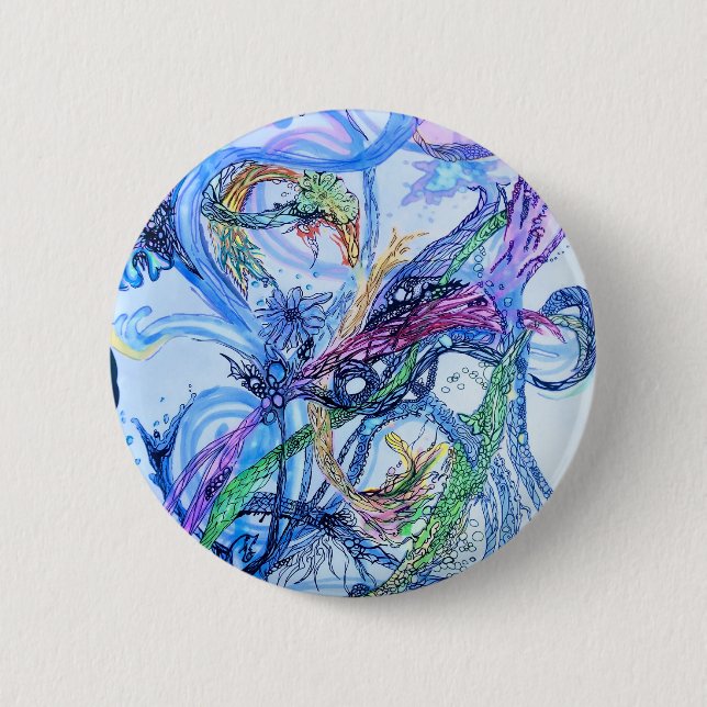 Watery Neuron  Button (Front)