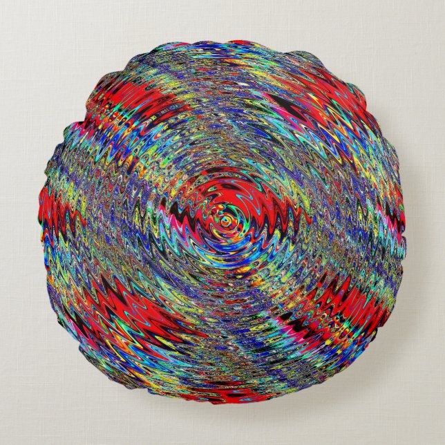 Watery Ripples..... Round Pillow (Front)