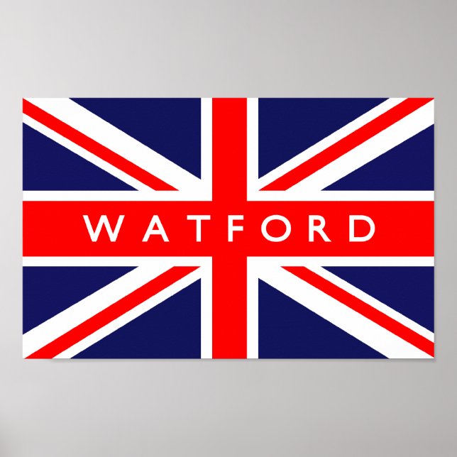 Watford UK Flag Poster (Front)