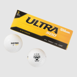Watkins Family Crest Coat of Arms Golf Balls