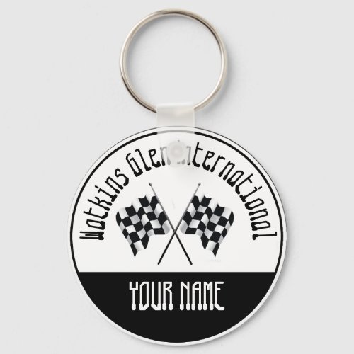 WATKINS GLEN INTERNATIONAL _ Checkered Flag Keychain