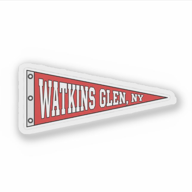Watkins Glen, New York - pennant Sticker (Front)