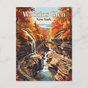 Watkins Glen, New York, USA Postcard
