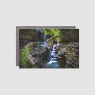 Watkins Glen Rainbow Falls & Bridge Car Magnet
