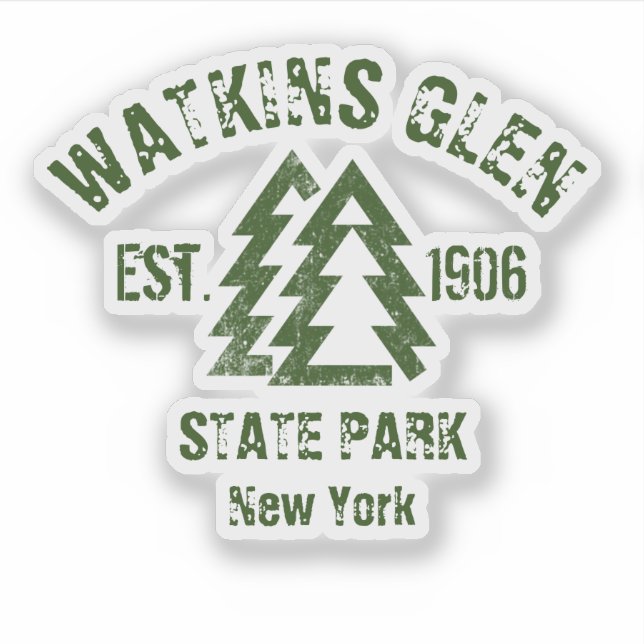 Watkins Glen State Park New York  Sticker (Front)