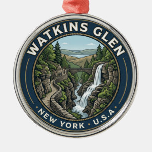 Watkins Glen State Park USA Metal Ornament