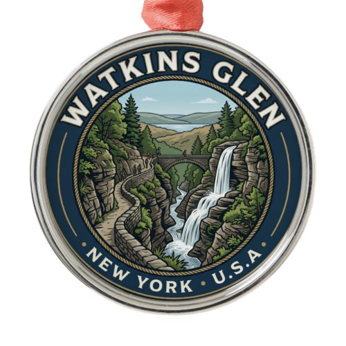 Watkins Glen State Park USA Metal Ornament