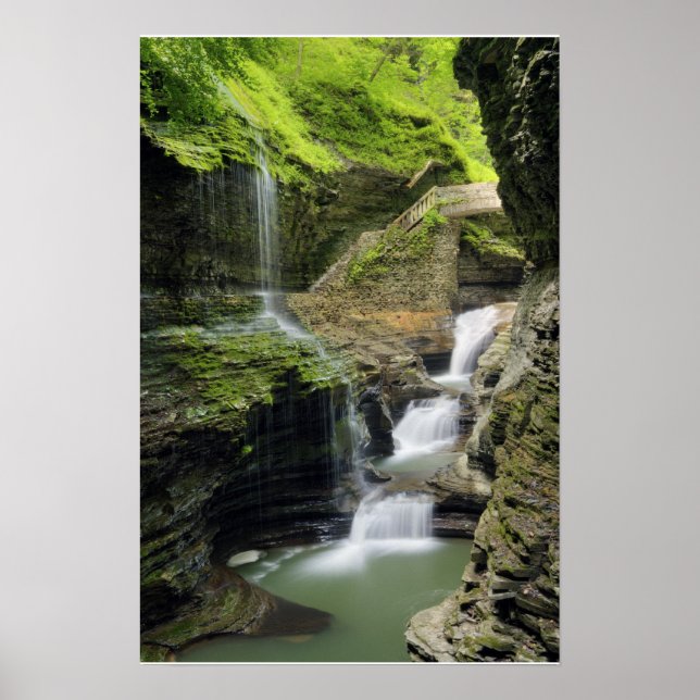 Watkins Glen Waterfall  Print (Front)