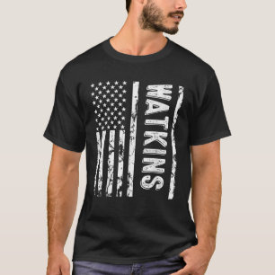 Watkins Last Name Funny Surname Team Watkins Famil T-Shirt