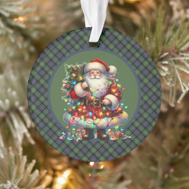 Watson Ancient  Scottish Tartan Christmas Ornament (Tree)