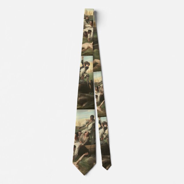 Watson and the Shark by John Singleton Copley Neck Tie (Front)