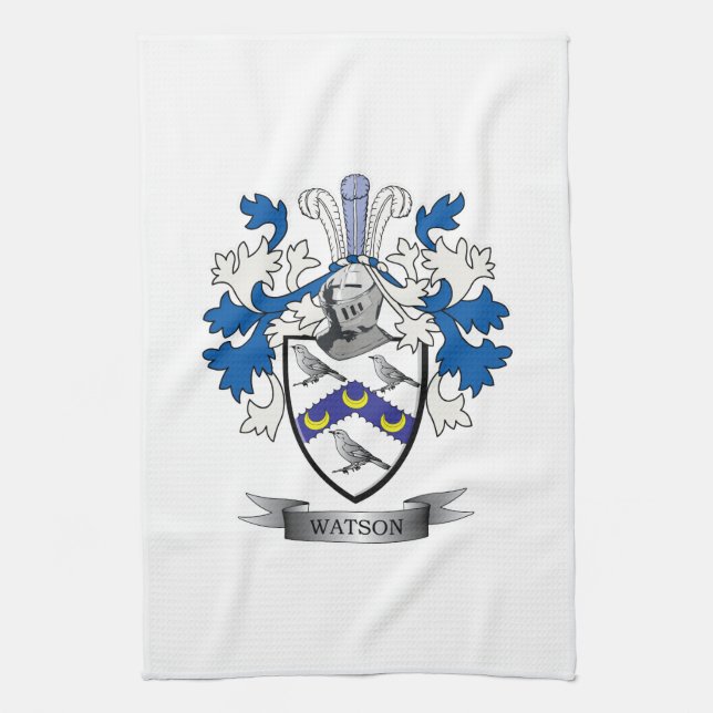 Watson Coat of Arms Kitchen Towel (Vertical)