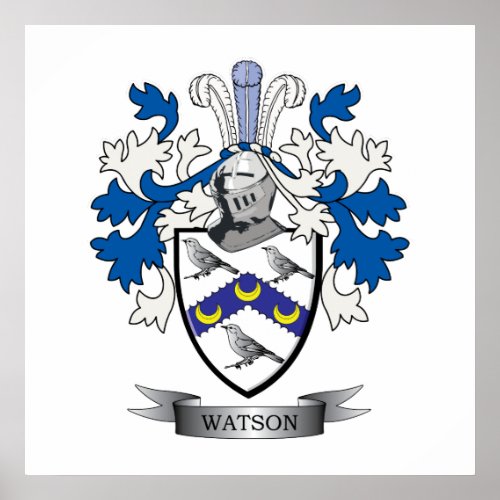 Watson Coat of Arms Poster
