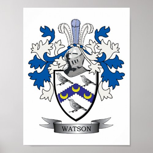 Watson Coat of Arms Poster