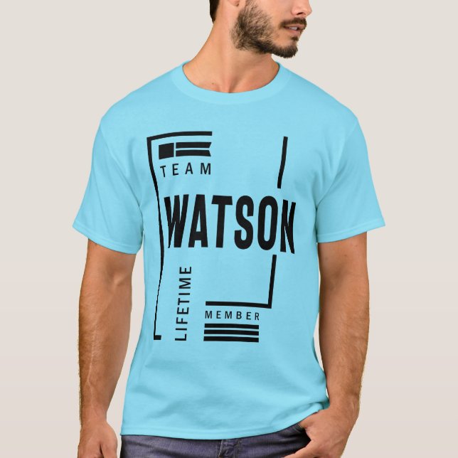 Watson Personalized Name Birthday Gift T-Shirt (Front)