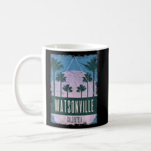 Watsonville California CA Vintage Vaporwave Retro  Coffee Mug