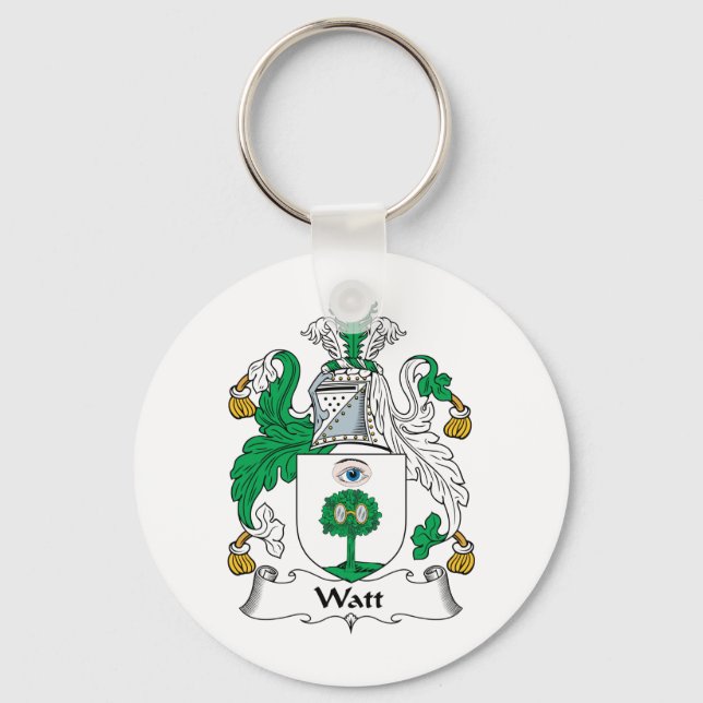 Watt Family Crest Keychain (Front)