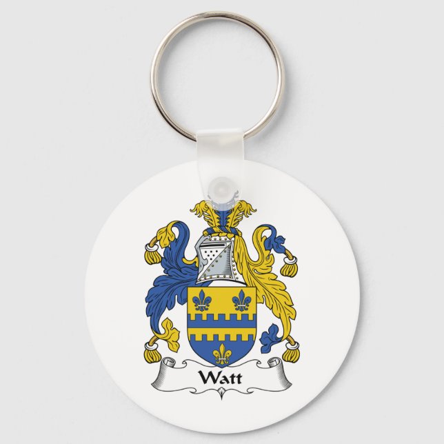 Watt Family Crest Keychain (Front)