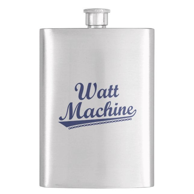 Watt Machine Flask (Front)