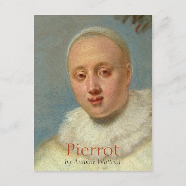 Watteau Italian Comedians Pierrot CC0719 Postcard (Front)