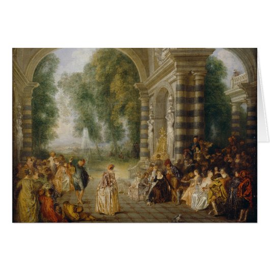 Watteau, Jean-Antoine Art Cards (Front Horizontal)