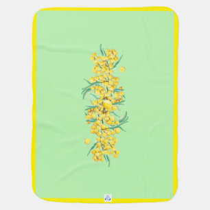 Wattle blossom Aussie baby Blanket